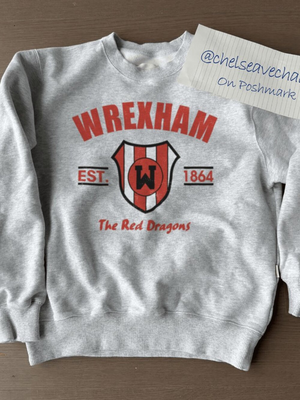 Vintage Wrexham EST 1864 FC Wrexham Association Football Club, The Reds Dragons